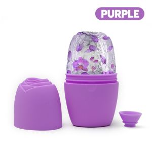 Ice Mold Face Massager Lift Reduce Acne Shrink Pores Massage Ice Roller Face Massager Facial Roller Ice Holder Face Massager Slimming Fine Lines Wrinkles Face Ice Molder Facial Care Tools