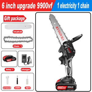 Cordless Electric Saw 9900VF Mesin Reciprocating Saw 4/6 Inch gergaji listrik mini gergaji listrik genggam mini portabel Gergaji Listrik Tanpa Kabel dengan Baterai Gergaji Listrik Portabel untuk Memotong Kayu Padat