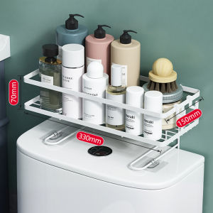 Konco Toilet storage Rack Punch-free Toilet Shelf for shower products  Storage Rack Toilet Paper Organizer Bathroom organizer