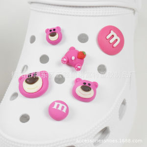 หัวเข็มขัดรูปหมีน่ารักรองเท้า Diy อุปกรณ์เสริมตกแต่งรองเท้าสำหรับ Crocs (ซื้อ10ชิ้นรับส่วนลด60%)