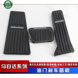 （ Black 3PCS ）Car Accelerator Brake Clutch Footrest Pedal Plate Cover For Mazda 3 Axela CX 5 CX5 CX8 CX-8 CX9 CX-9 CX 9 2017 2018 2019