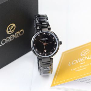 Jam Tangan Wanita Lorenzo 1073 Original Rantai Stainless