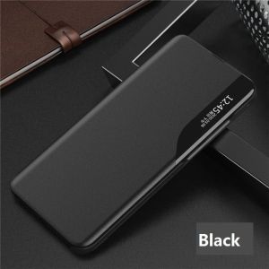 Ốp bằng da nắp gập cho Samsung Galaxy A25 A15 A35 A05 a05s A24 A54 A34 A14 A04 4G 5G LTE 2023 2024 Ốp cửa sổ xem thông minh giá đỡ xô đứng sang trọng