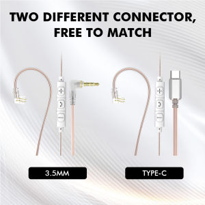 Popcorn Braided Silver Plated Cable HIFI Earphone MMCX/2Pin Connector Use For POPCORN X8 PRO X9 PRO KZ QKZ TRN HBB