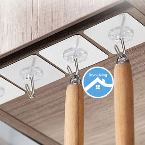 READY STOCK❤️Self Adhesive Heavy Duty Wall HooksTransparent Magic HooksWaterproof and Oilproof / Penyangkut Pengantung Serbaguna