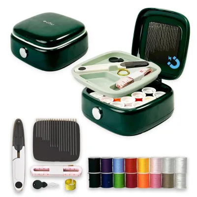 Kotak Alat Jahit Magnetik Portable (Set Lengkap) Penyimpanan Jarum & Benang Multifungsi dengan Reka Bentuk Pintar Magnetic Needle and Thread Box Set针线盒