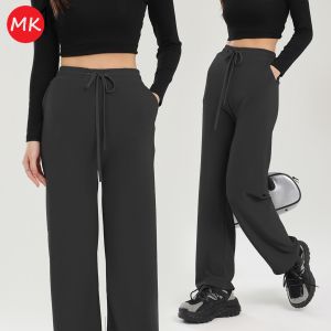 MK Drawstring Pants Women Casual Daisy Drawstring Slim Straight Pants Seluar Perempuan Bertali [P6-998]