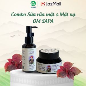 Mặt Nạ Tía Tô Dành Cho Da Nám Tàn Nhang A OM NATURAL Mask Cấp Ẩm Dưỡng Sâu Thải Độc Trắng Da 50g