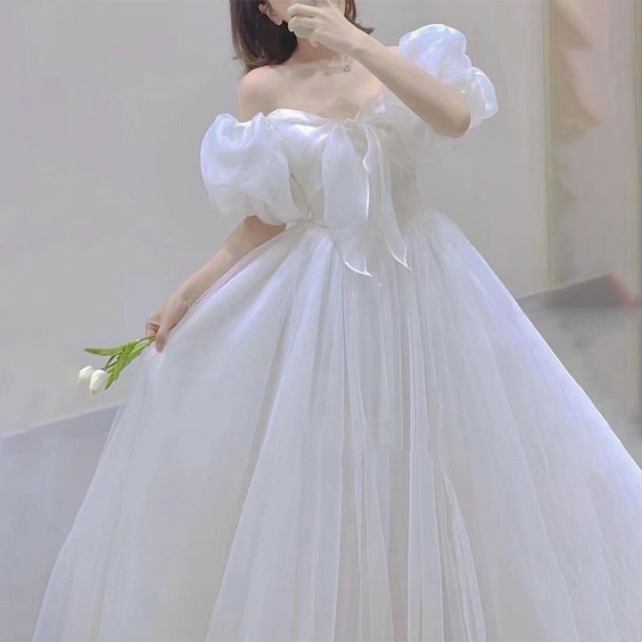 VÁY CƯỚI TAY LỠ ĐÍNH ĐÁ SANG TRỌNG-HNL168 - VÁY CƯỚI CAO CẤP LINH NGA BRIDAL