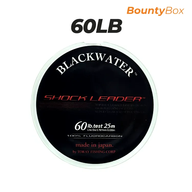 25M Toray Black Water 100% Fluorocarbon Japan Shock Leader Fishing Line  Tali Perambut Pancing Jigging Bottom Casting