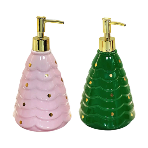 Holiday Ceramic Liquid Container Refillable Dispenser Bottle For Shower Gel Skincare Essentials