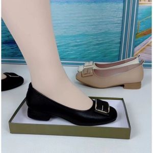 Free Shipping WomenS Soft-Soled Loafers 2026 Autumn New Style Versatile Soft Leather Comfortable Slip-On Mom Shoes Shallow-Toe Commuter Flats