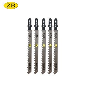 2B Jigsaw Blade Speed Clean Cut HCS 6TPI 5pcs Set for Wood Core Chipboard Plywood Firbre Board JB-T101D