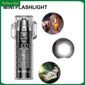 【Arrive 1-3 Days】Portable Flashlight with Power Display 3 Modes Mini Camping Torch Small Powerful Handheld Flash Light for Hiking Camping