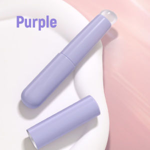 【Hot Sell】Mini Round Head Lip Brush with Cover Lid Portable Lipstick Brush Halo Dye Concealer Brush Makeup Brush Tool Silicone Fingertips Brush