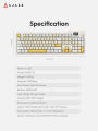 คีย์บอร์ดเกมมิ่ง Ajazz AK35i V2 Max Mirror Moon Gift Switch TFT Screen Gasket Tri-Mod Mechanical Keyboard รับประกันสินค้า 1 ปี. 
