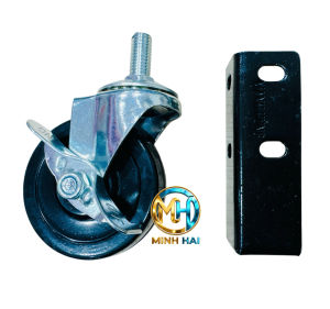Bánh xe đẩy kệ sắt v lỗ đa năng kệ v lỗ loại tốt bánh xoay 360 độ Lắp đặt dễ dàng.