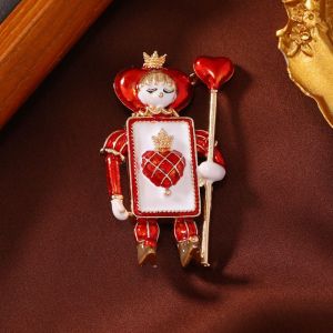 FGJEB Hoạt hình Trâm cài người lính Dễ thương Cổ điển Hoa cài áo Hiệp Sĩ Kẹp ghim Trái tim và thuổng Ghim Cài hình chú hề Phụ nữ