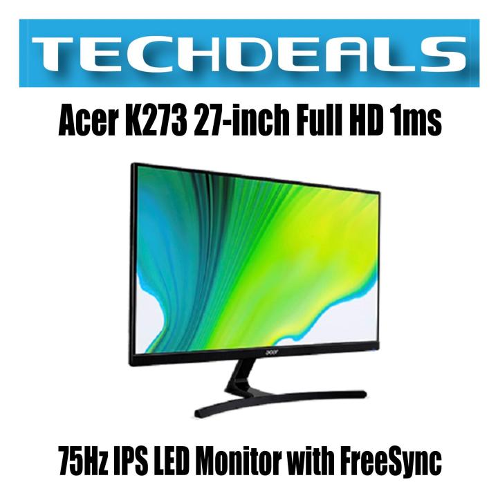 Acer K273 27-inch Full HD 1ms 75Hz IPS LED Monitor with FreeSync ...