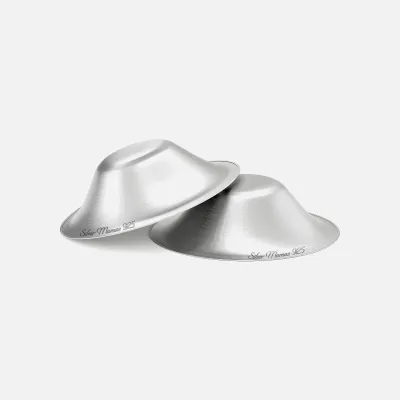 Silver Mamas Silver Nursing Cups | Breastfeeding Sore Crack Nipple Shield Cover Care Cream Protector Maternity Gift Barang Ibu Mengandung Bersalin