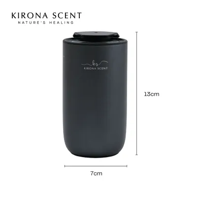 [KIRONA SCENT] Bullet Aroma Nebulizer | Metallic Gold | Waterless & Wireless | 9 LED Lights | Car & Home Fragrance Gifts