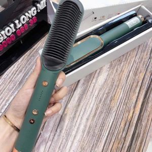 Lược Điện Chải Tóc Tạo Kiểu Chuyên Nghiệp - Kiêm Máy Uốn - Duỗi - Ep Tóc 5in1 ion âm phục hồi tóc loại tốt