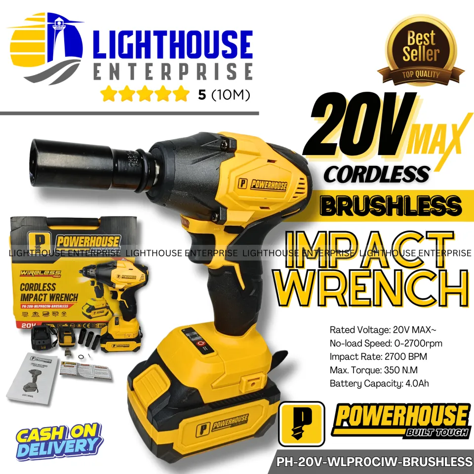 POWERHOUSE USA Wireless Professional 20V Li-Ion Brushless