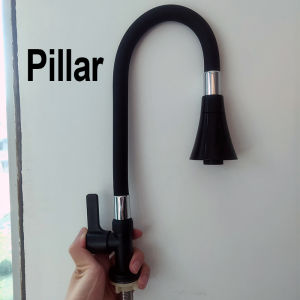 BOOMBANG Kran Air Cuci Piring Fleksibel/Keran Angsa Wastafel Dinding 2 Modes Sink Faucet Water Tap