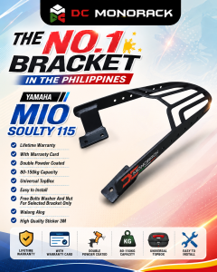 YAMAHA MIO SOULTY 115 TOPBOX BRACKET HEAVY DUTY LIFETIME WARRANTY DOUBLE POWDER COATED PLUG AND PLAY