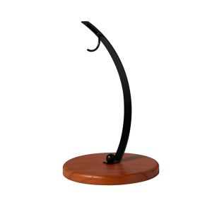 JPTD Stable Stand Metal Banana Holder With Wood Base Draining Fruit Storage Holder Creative Hanging Grape Stand Kitchen
