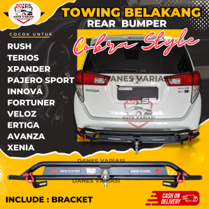 PROMO TOWING REAR BUMPER  COBRA MINI WITH LAMP BEMPER DEPAN LAMPU - RUSH  / TERIOS / XPANDER / PAJERO / INNOVA /FORTUNER / ERTIGA / VELOZ / AVANZA / XENIA Aksesories Mobil Bisa COD