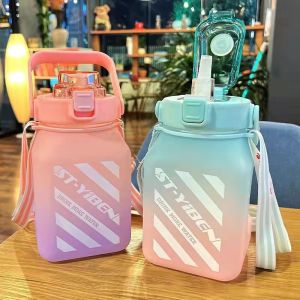 Botol Air 1500 ML Cute Water Bottle Large Capacity Botol Air Olahraga 1122-158