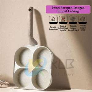 Wajan Dapur/Penggorengan Sarapan/Wajan Telur Anti Lengket/4IN1 Diecast Egg Frypan Wajan Telur