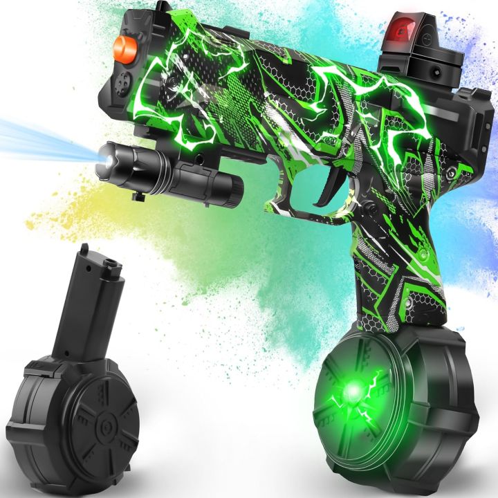 Gel Ball Blaster with Drum, Manual & Automatic Dual Mode, Linked