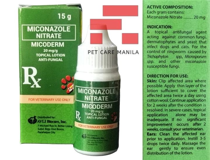 Micoderm Miconazole Drops For Dogs MICODERM Anti-fungal Topical