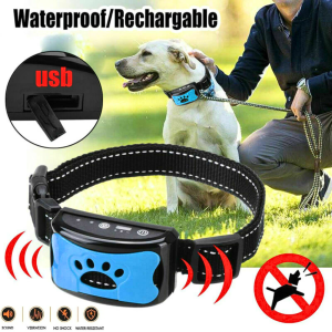 BERGARANSI Wodondog Kalung latih Anjing Anti gonggong Pet Dog Training Collar Barking 700M JXG02