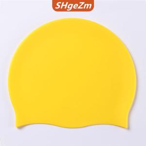 [COD] SHgeZm Silicone Thế Giới Silicone Mũ Bơi Người Đàn Ông Phụ Nữ Tóc Dài Màu Sắc Không Thấm Nước Thể Thao Đàn Hồi Cao Người Lớn Bơi Hồ Bơi Hat Lặn Hat