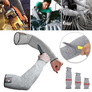 FREE 1Pair 35CM Long Anti Cut Proof Safety Arm Sleeve Guard Bracer Armband Wrist Protector Labor Tool Work Safety Gloves