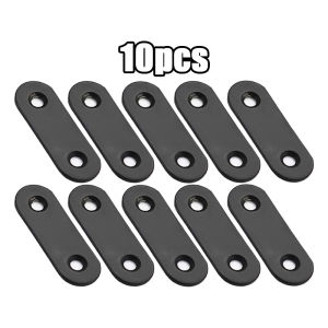 10pcs Corner Brace Connector Mending Plate Stainless Steel Flat Metal for Wood Furniture
