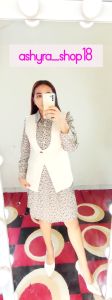 1100040 DRESS TUNIK BUSUI KERJA PLISKET VEST BLAZER IMPORT PREMIUM FASHION WANITA