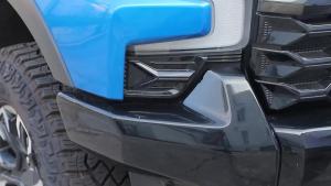 mv1 Car Carbon Fiber Grain Front Grill Bumper Side Decoration Cover for Chevrolet Silverado 2019 Up Exterior Accessories H3Q8P