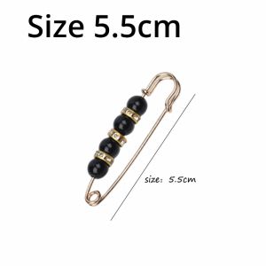 Pearl Brooch Pin,Waist Change Small Artifact Trouser Waist Skirt Elastic Waist Adjustment Anti-glare Buckle Brooch Female Pin Fixed Clothes Neckline Accessories Brooch the Waist Buckle Prevent Light Brooch Pants Pin Close Waist Pin Accessories