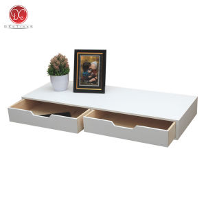 Dections Rak Laci Dinding Melayang Gantung 80x30cm 2 Penyimpanan Slot W Ambalan Dekorasi Minimalis