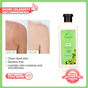BREMOD Tea Tree Oil Shampoo&Body Wash For Dandruff Dry Hair and Itchy Scalp moisture 400ml BR-X012