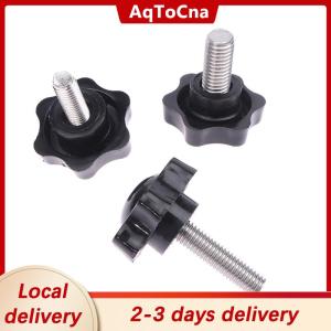 [COD] AqToCna Ship within 24 hours 2PCS Industry Equipment M6 M8 M10 38# Thread Star Shaped Clamping Bolt Knob Bakelite Plastic Head Handle Screw