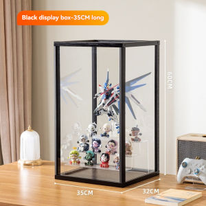 3Color Storage Display Stand Box High Transparent Acrylic Hand Cabinet Toy Dust-Proof Shelf
