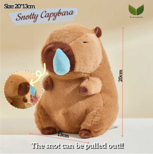 30cm/20cm Snotty Capybara Plush Toy with Automatic Retractable Snot Ball - Ideal Birthday Christmas Gift For Kids