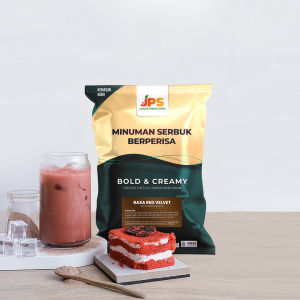 Bubuk Minuman Red Velvet Plain Tanpa Gula 1 kg - Serbuk Instan - JPS