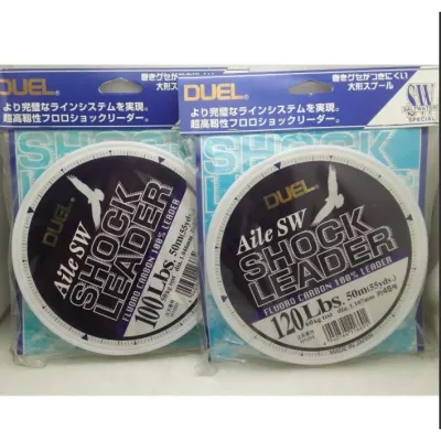 Duel Aile FC Fluorocarbon Fishing Line 100% SW Shock Leader 50m 1roll