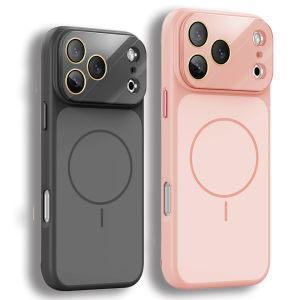 Instantly Change 17 AG Matte Magnetic Phone Case for iPhone 17 16 15 14 13 Pro Max For Magsafe Large Window Lens Protector Cover